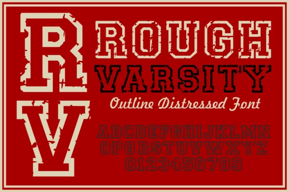 Rough Varsity by wtl.typography — Slab Serif Font