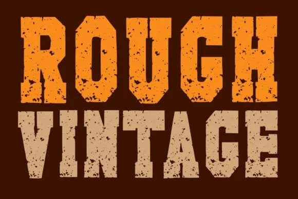 Rough Vintage by mardanimirza12 — Slab Serif Font
