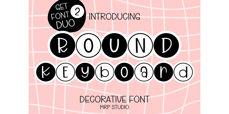 Round Keyboard Font by MRP STUDIO by MRP STUDIO — Decorative Font