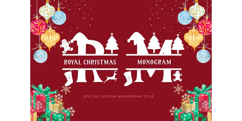 Royal Christmas Monogram Font by yogaletter6 — Display Font