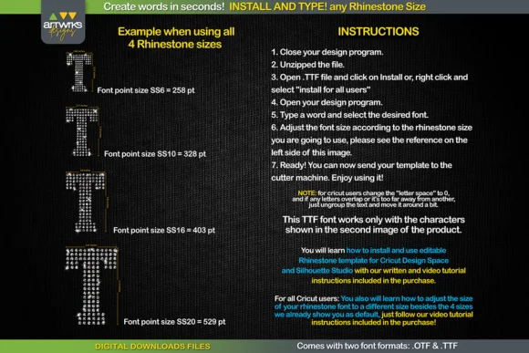 RS02 Atletico TTF RHINESTONE Template by ArtWorks Designs — Slab Serif Font — thumbnail 3
