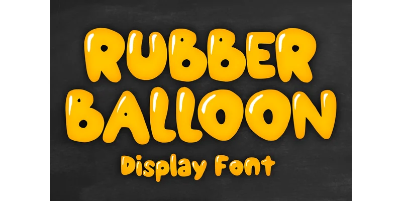 Rubber Balloon Font by MVMET — Display Font