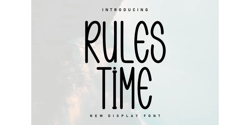 Rules Time Font by KC Production — Display Font