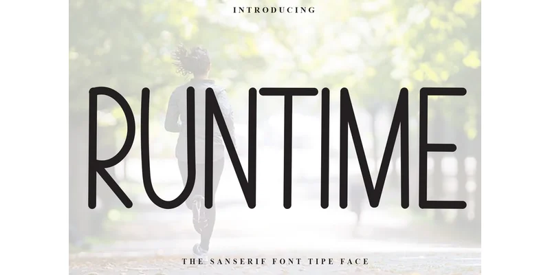 Runtime Font by PiPi Creative — Sans Serif Font