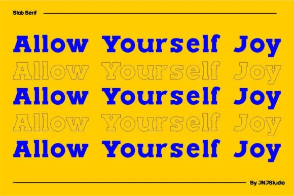 Rush Slab by JNJ studio — Slab Serif Font — thumbnail 4