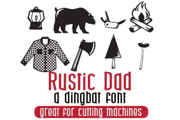 Rustic Dad by Illustration Ink — Dingbats Font