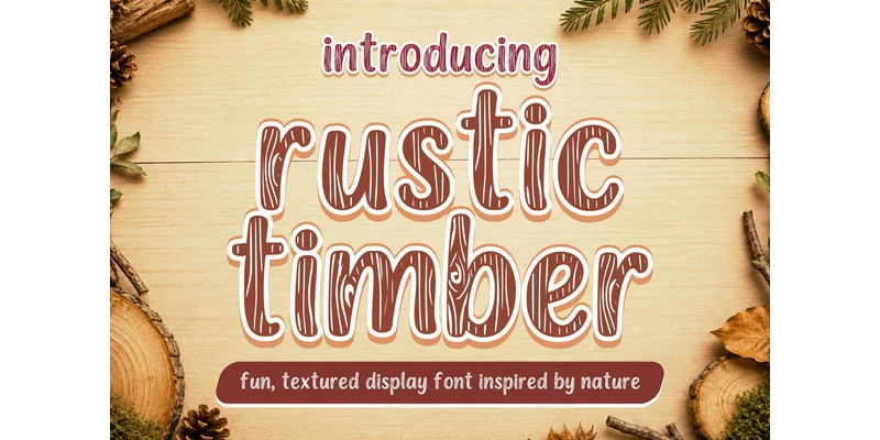 Rustic Timber Font by Soho Studio — Display Font