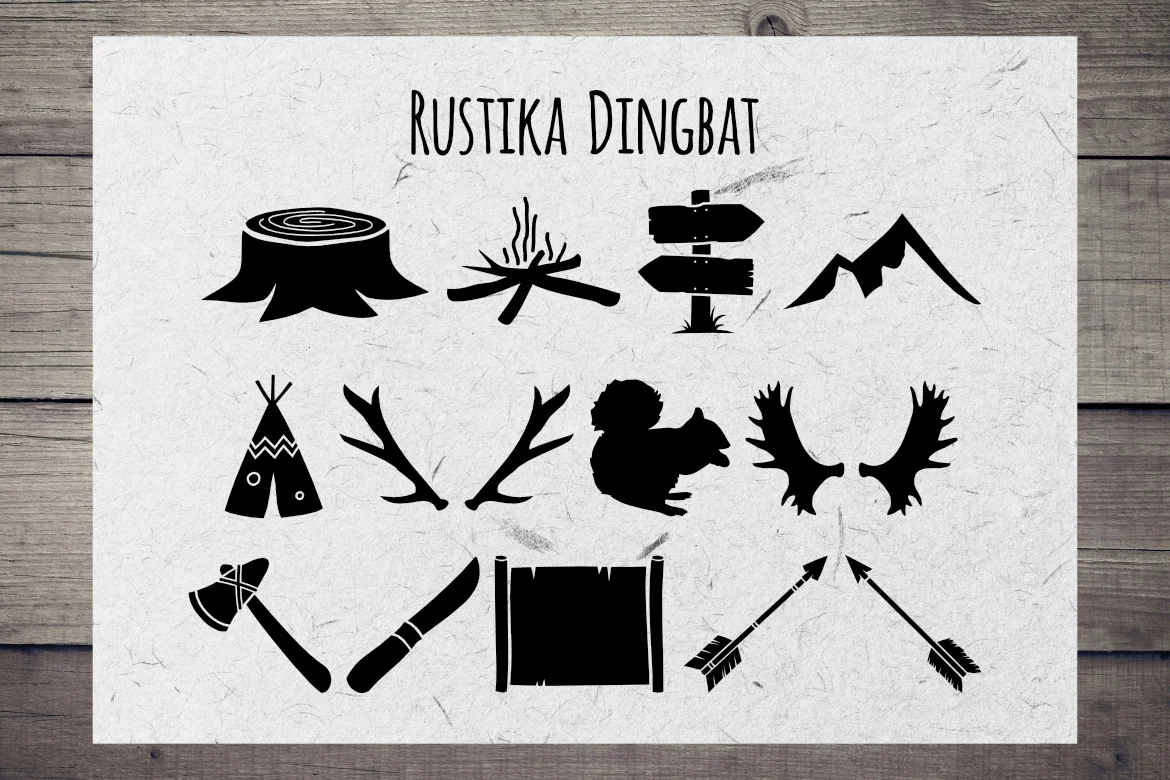 Rustika Dingbat by LebahStudio — Dingbats Font