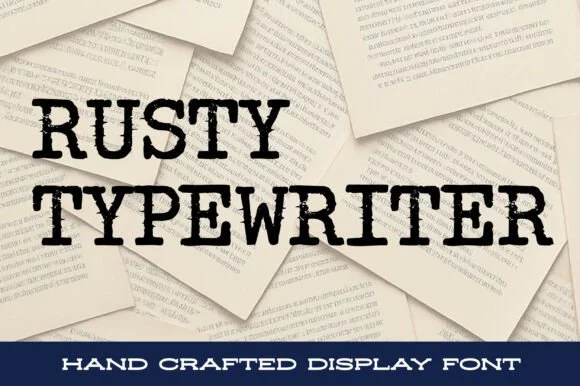 Rusty Typewriter by stompstock — Slab Serif Font