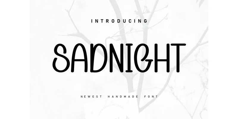 Sadnight Font by ArtLine Design — Display Font