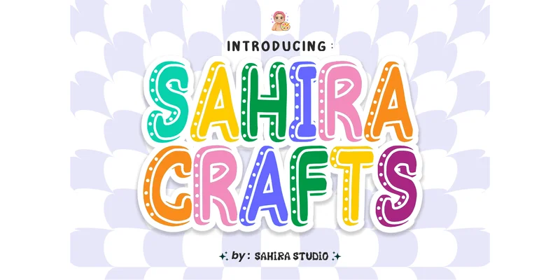 Sahira Crafts Font by Sahira Studio by Sahira Studio — Decorative Font