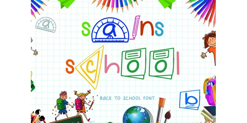 Sains School Font by Mr.Soon Design by Mr.Soon Design — Decorative Font