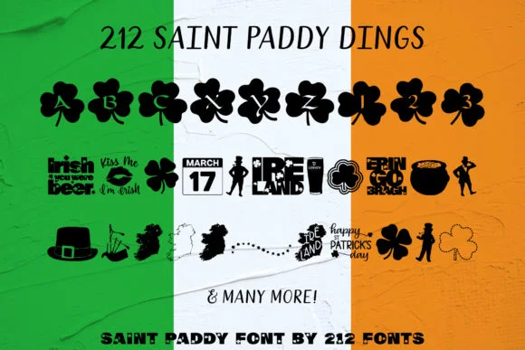 Saint Paddy Dings by 212 Fonts — Dingbats Font