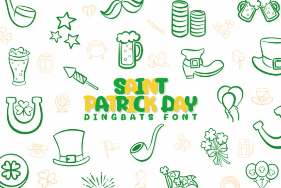 Saint Patrick Day by Chonada — Dingbats Font