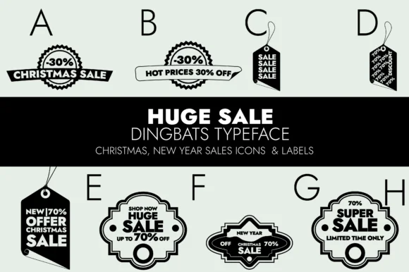 Sales Special Offers Dingbats by Minimalistartstudio — Dingbats Font