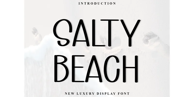 Salty Beach Font by PiPi Creative — Display Font