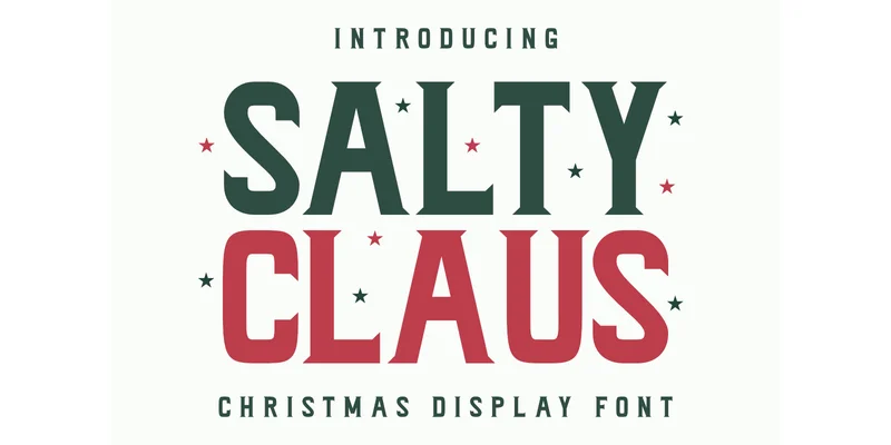 Salty Claus Font by CraftedType Studio — Display Font