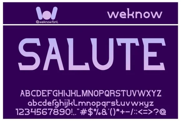 Salute by weknow — Slab Serif Font