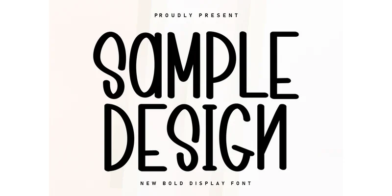 Sample Design Font by ArtLine Design — Display Font