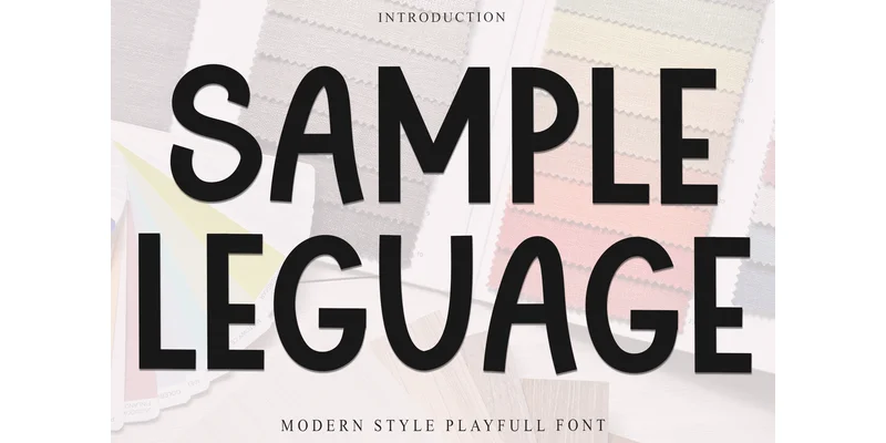 Sample Leaguage Font by PiPi Creative — Display Font