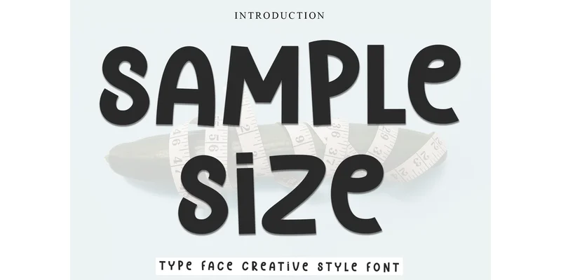 Sample Size Font by PiPi Creative — Display Font