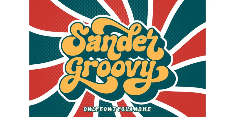 Sander Groovy Font by onlyfontyouandme — Display Font