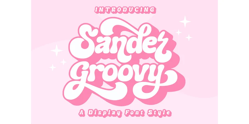 Sander Groovy Font by onlyfontyouandme — Display Font — thumbnail 2