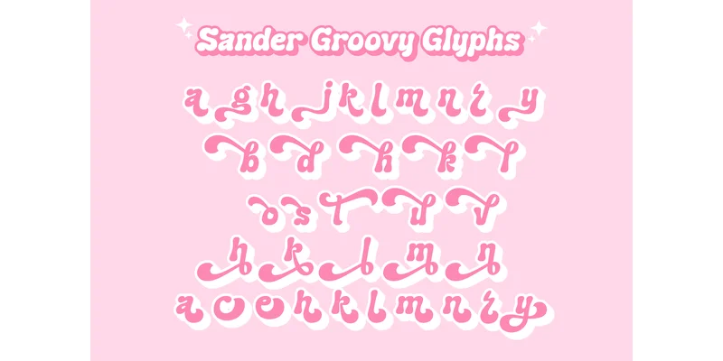 Sander Groovy Font by onlyfontyouandme — Display Font — thumbnail 6