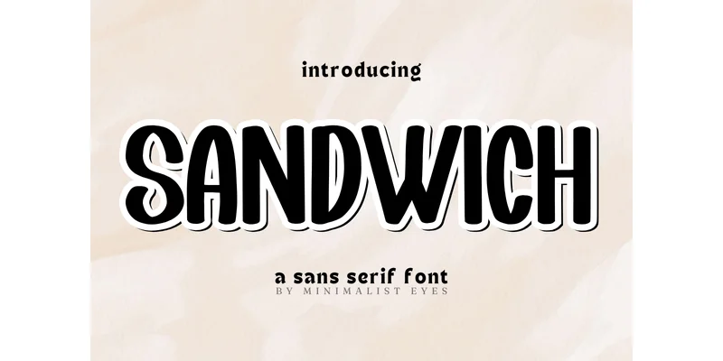 Sandwich Font by Minimalist Eyes — Sans Serif Font