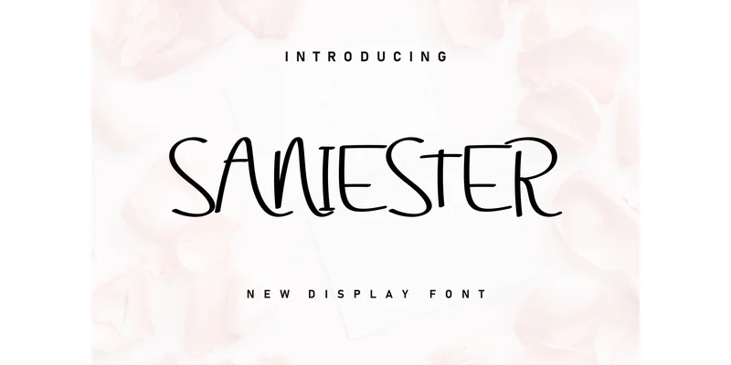 Saniester Font by Berkah Shop — Display Font