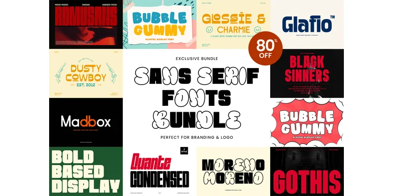 Sans Serif Bundle Collection Font by Mahesans Co — Sans Serif Font