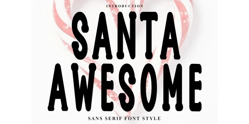 Santa Awesome Font by FreshTypeINK — Display Font