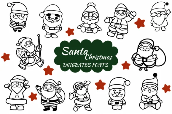 Santa Christmas by Natchuta — Dingbats Font