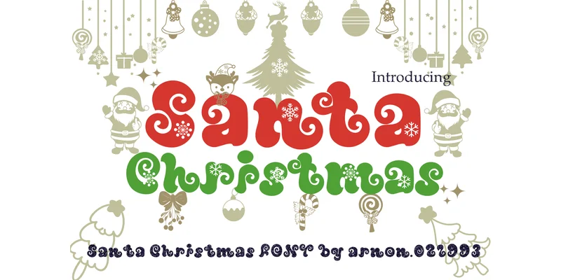 Santa Christmas Font by arnon.021993 — Display Font