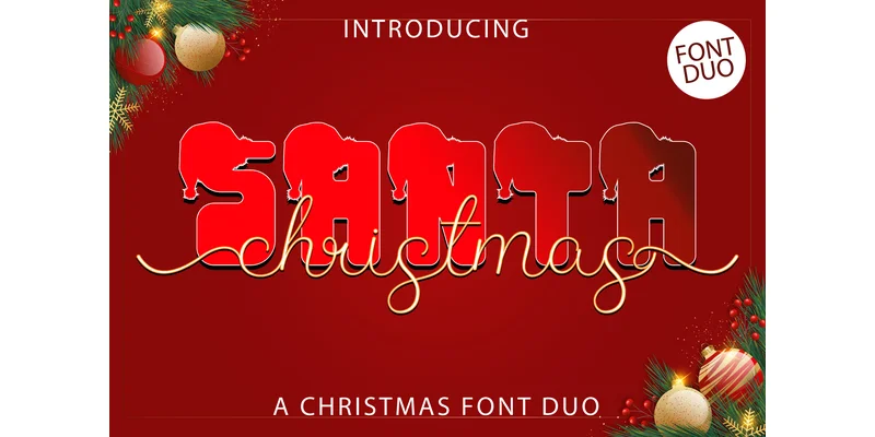 Santa Christmas Font by Kido Studio by Kido Studio — Decorative Font