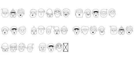 Santa Claus by danita.kukkai — Dingbats Font — thumbnail 7