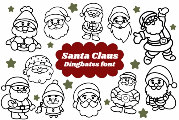 Santa Claus by Natchuta — Dingbats Font