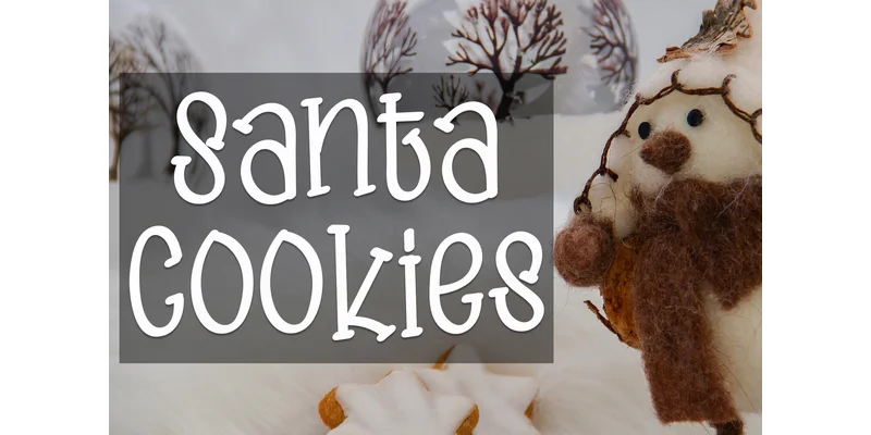 Santa Cookies Font by GiaLetter — Display Font