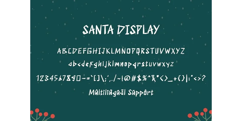 Santa Display Font by yogaletter6 — Display Font — thumbnail 5