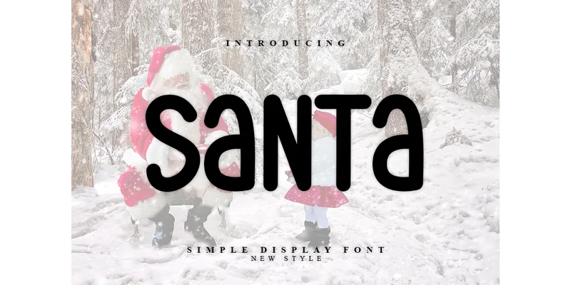 Santa Font by PAYJHOshop — Display Font