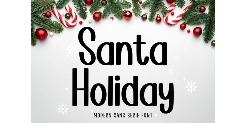Santa Holiday Font by Minimalist Eyes — Sans Serif Font