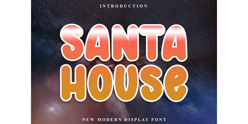 Santa House Font by FreshTypeINK — Display Font