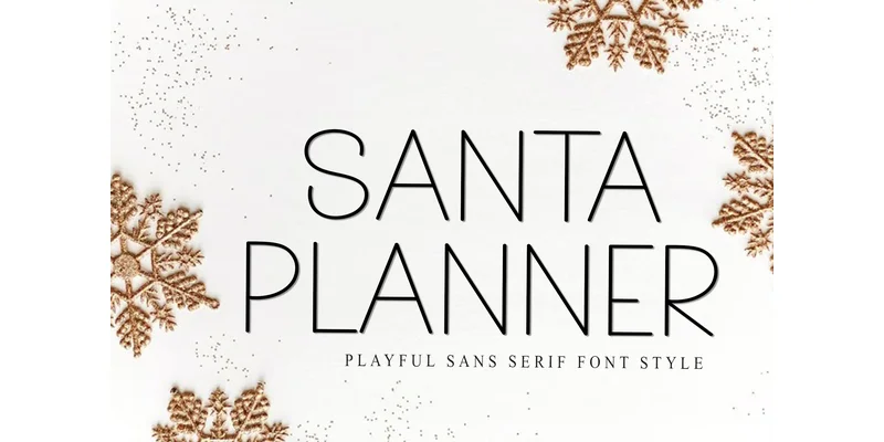 Santa Planner Font by FreshTypeINK — Sans Serif Font