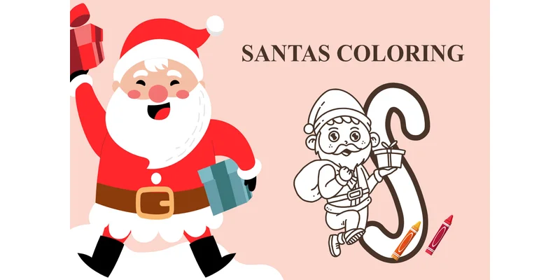 Santa's Coloring Font by Typefar by Typefar — Decorative Font