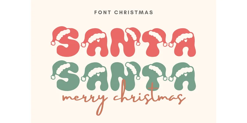 Santa Santa Font by komsan_ks by komsan_ks — Decorative Font