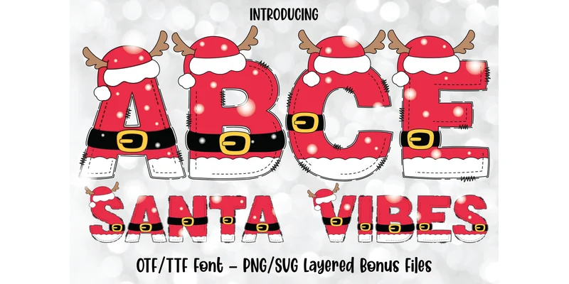 Santa Vibes Font by SVG Bloom — Display Font