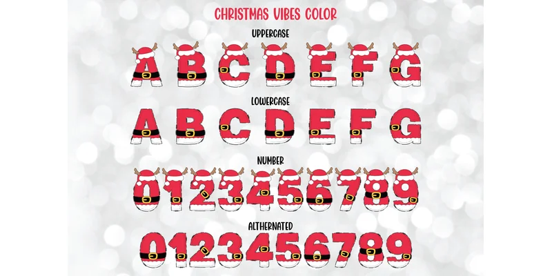 Santa Vibes Font by SVG Bloom — Display Font — thumbnail 3