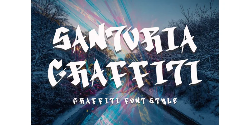 Santoria Graffiti Font by yogaletter6 — Display Font