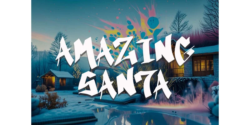 Santoria Graffiti Font by yogaletter6 — Display Font — thumbnail 4