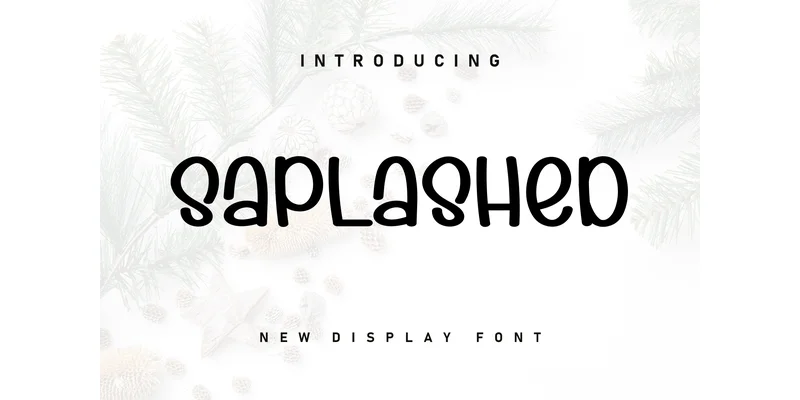 Saplashed Font by ArtLine Design — Display Font